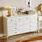 59.06"Cream Solid Wood Cherry Wood Ten-Drawer Cabinet