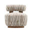 Fauteuil d'appoint en chenille à rayures zébrées Tilton-1474053614