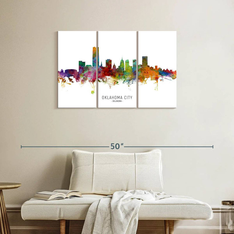 Rorry Oklahoma City Skyline I, 24" H x 38" W