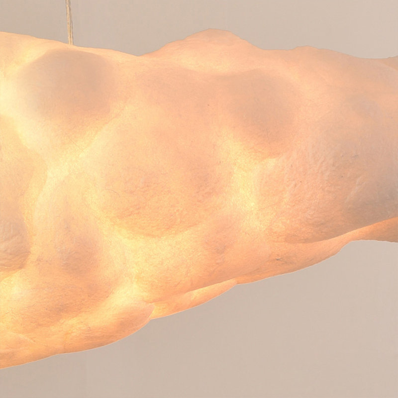 Kamrada 1 - Light White Pendant, 8" H x 19.5" W x 10" D