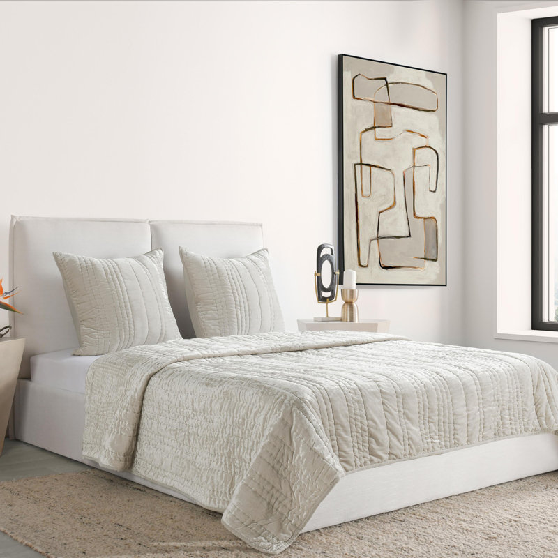 Seville Quilt Set, Ivory