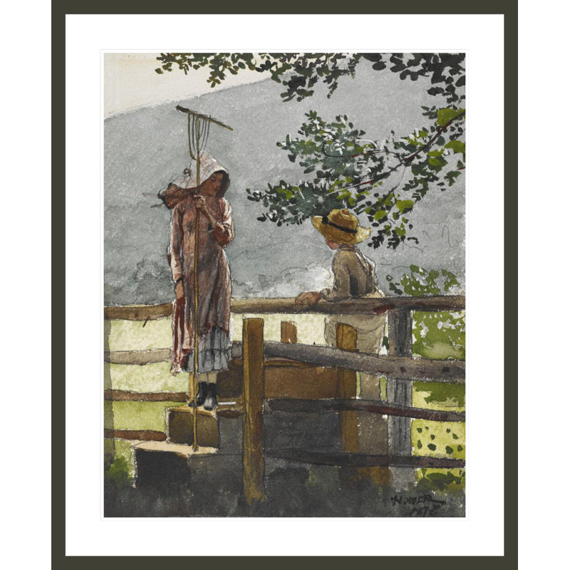 Spring by Winslow Homer -Framed Giclee Print, 40.89" H x 33.5" W