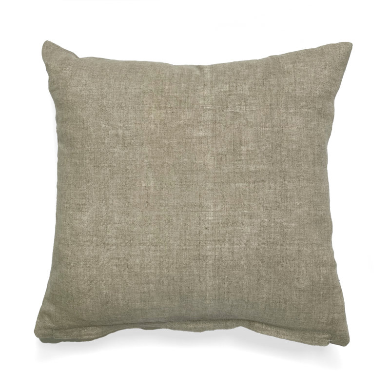 Appliqued Throw Pillow, Silver
