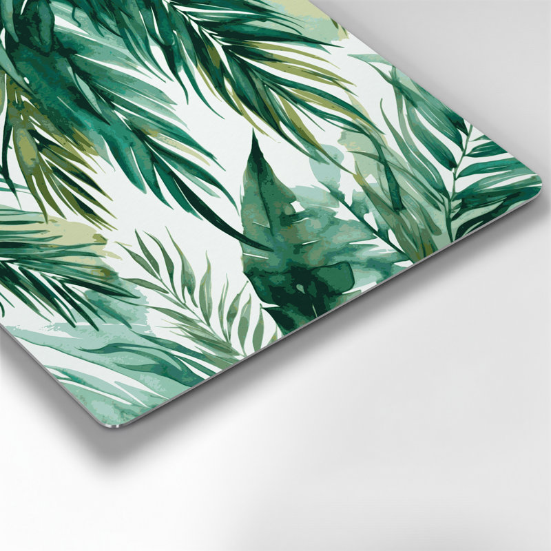 Art mural en métal Botanical Palm Fronds, H 12 po x l 12 po