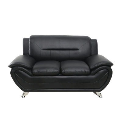Sanuel 61.3'' Faux Leather Loveseat