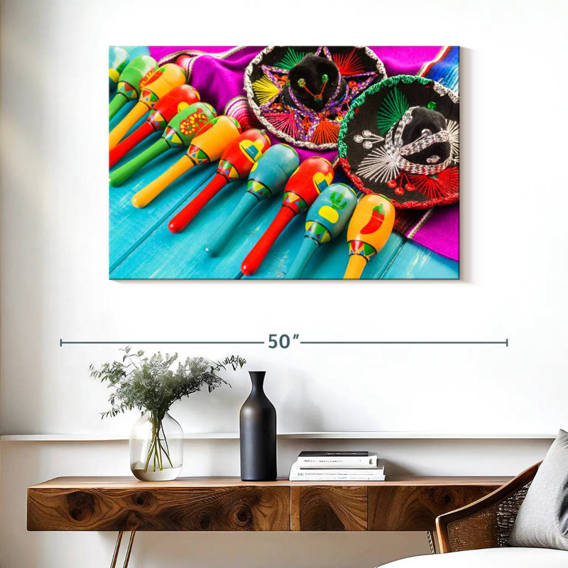 Maracas de la fête mexicaine Lelend, H 26 po x l 39 po