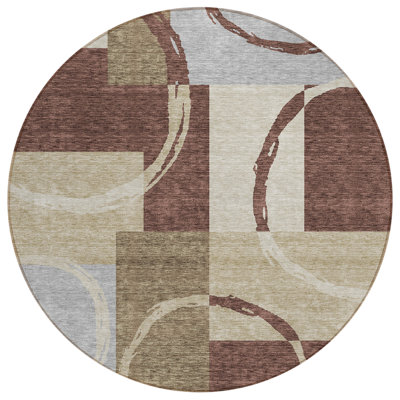 Aleh Area Rug with Non-Slip Backing