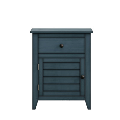 25" H Antique Blue Nightstand