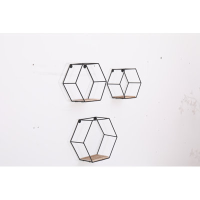 Hexagon Floating Shelf