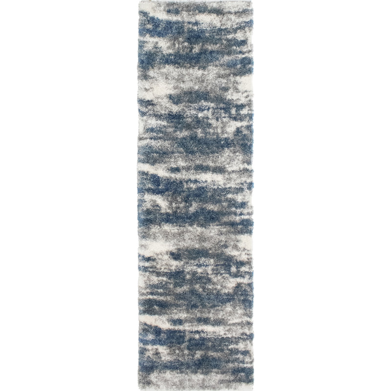 Alban Performance Abstract Indoor Rug, Runner 3'2" x 12'2"