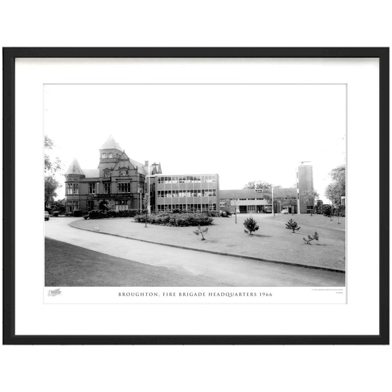 Broughton, Fire Brigade Headquarters 1966 - Single Picture Frame Print, 28cm H x 36cm W x 2.3cm D