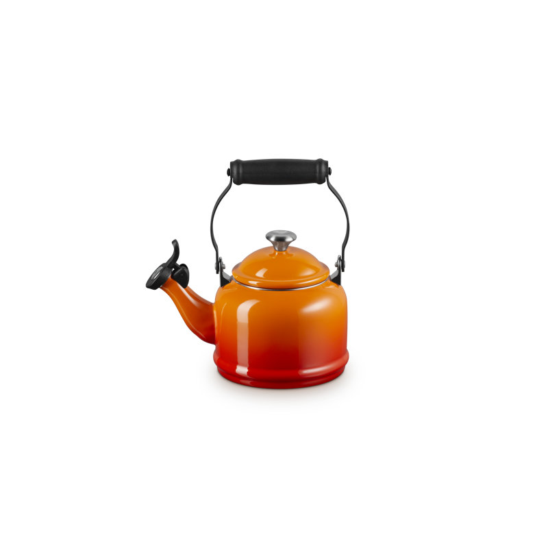 Demi 1.25 Qt. Enamel on Steel Tea Kettle, Flame