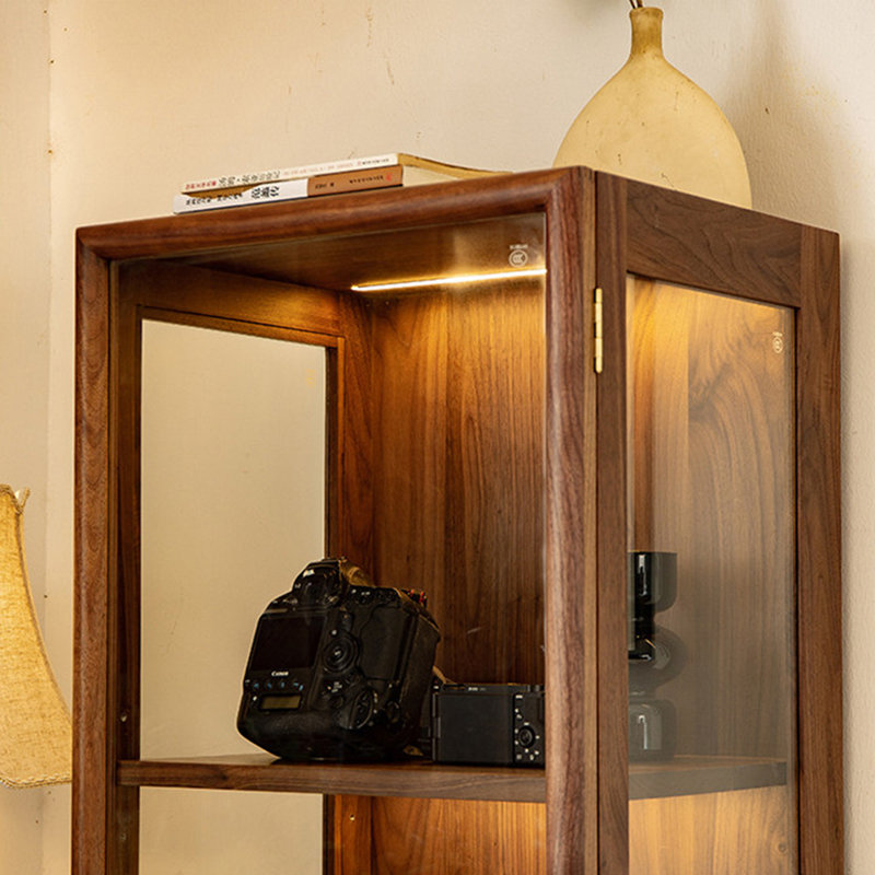 Armoire à vin rétro en bois de style américain
