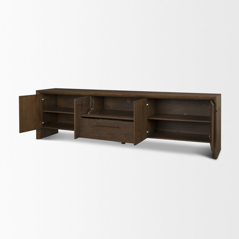 Console média en chêne Belford, Marron foncé