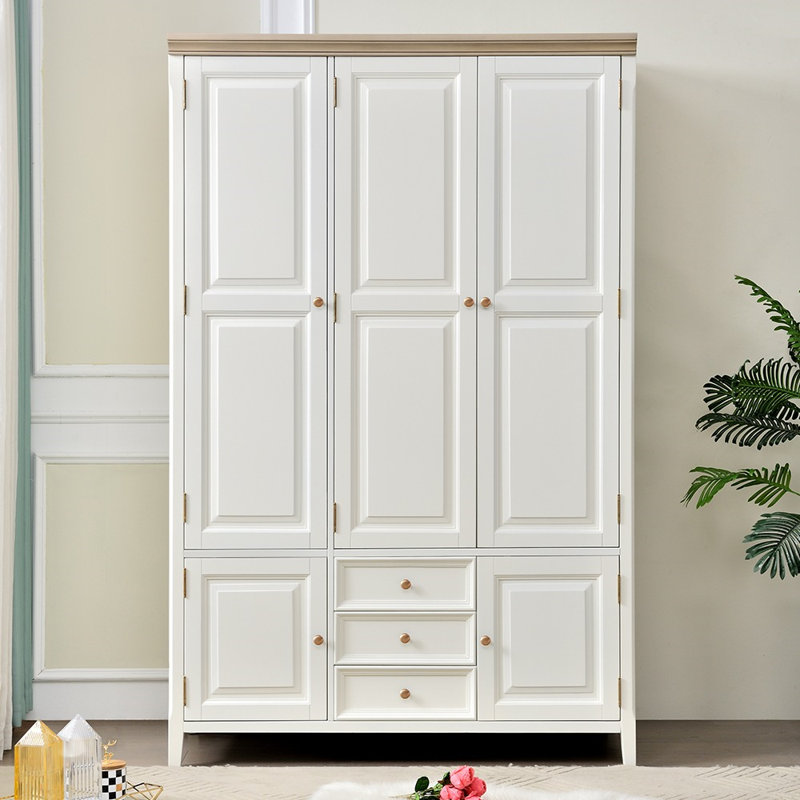 Modern Simple Cream-style Wardrobe
