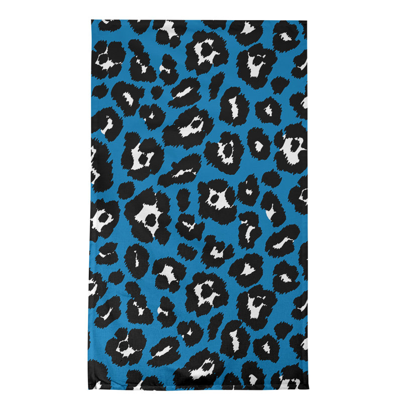 Torchon Detroit Football, Bleu / noir / blanc, polyester