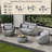 Denea 4 - Person Aluminum Frame Outdoor Seating Group With Cushions-323521499-323521500