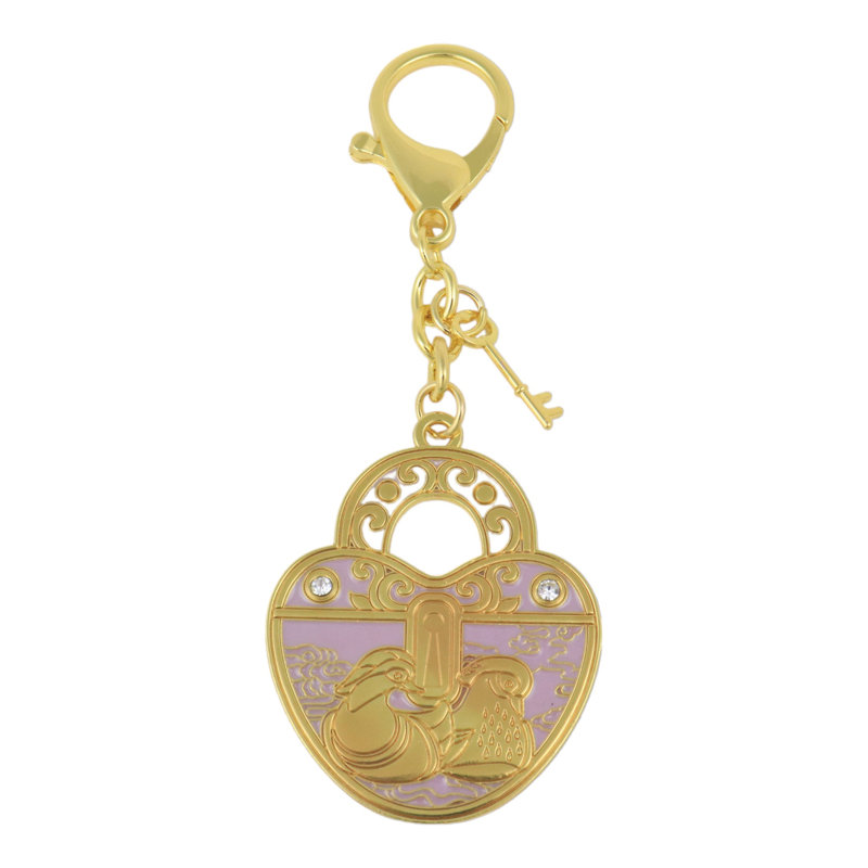 Bungalow Rose 2'' W Gold Key Chain
