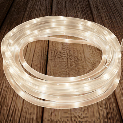 38.65' Outdoor Solar Powered 100 - Bulb Rope String Light