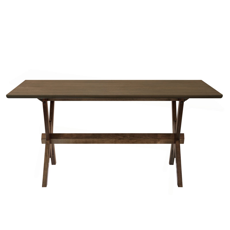 63" Double V Dining Table, Walnut