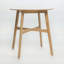 Table de salle à manger élégante à hauteur de comptoir ronde en bois, finition chêne naturel, pour petits espaces et décor moderne-2039036474-2039036468