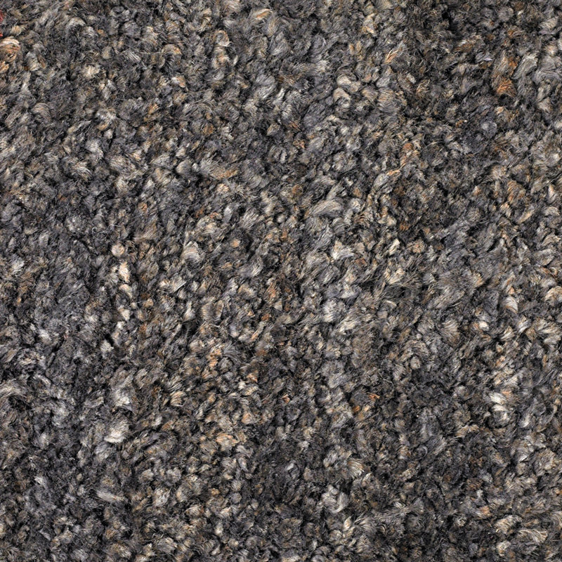 Urbana Hand Knotted Modern Area Rug in Dark Gray, Runner 2'6" x 7'6"