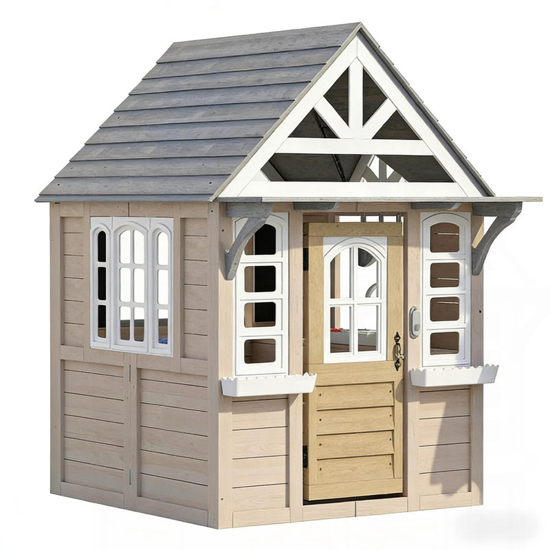 Maisonnette en bois robuste, maisonnette d'extérieur