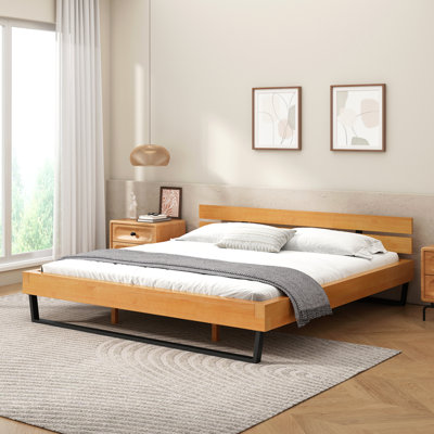 Pine Wood Bed Frame King Size