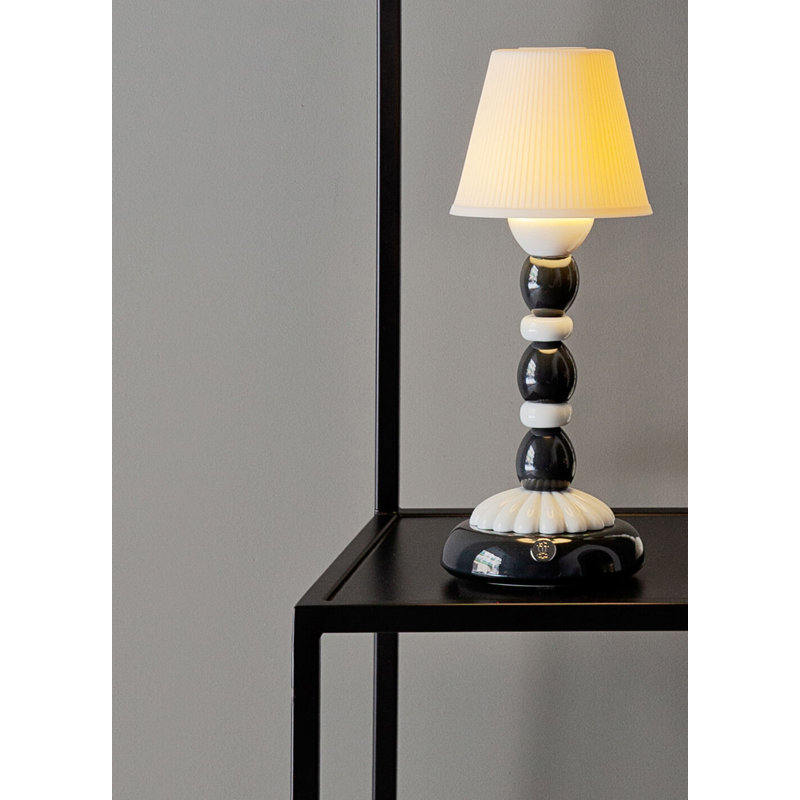 Lampe de table Palm Firefly 11,81 ", Noir / Blanc