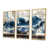 Toile avec cadre flottant or