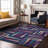 Premium Machine Washable Collett AMF1012 Squares Rug-1704316818