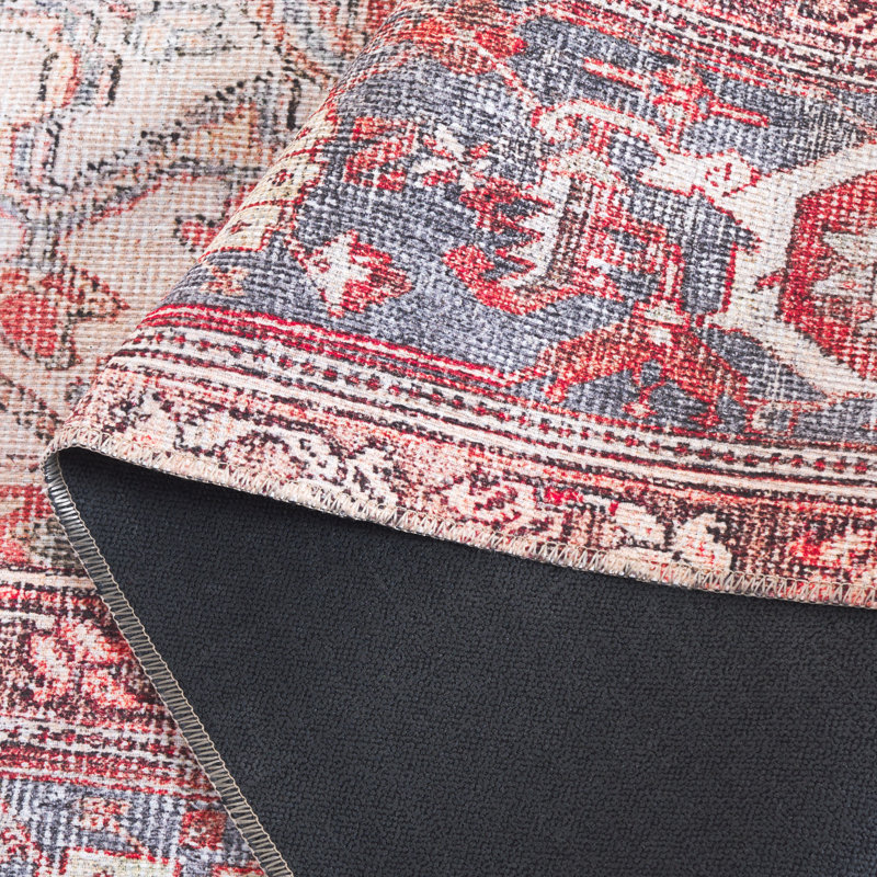 Adjuto Performance Machine Washable Oriental Rug, Rectangle 8' x 10'