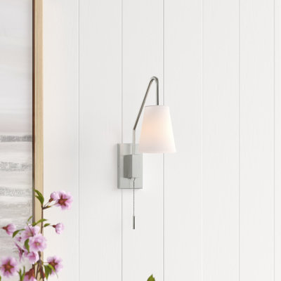  Applique murale réglable 1 lumière Owen en nickel satiné Owen