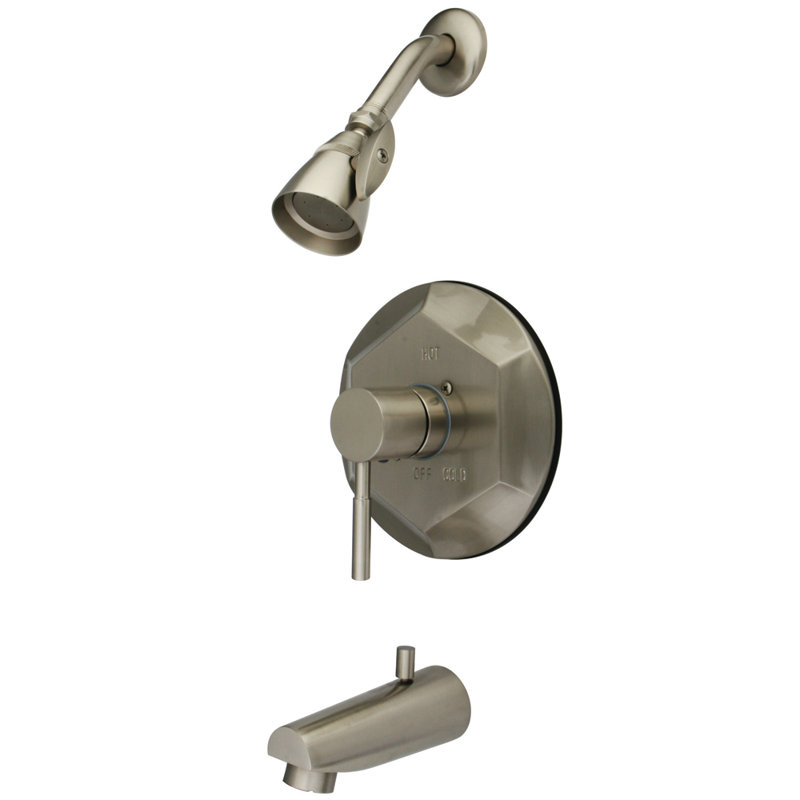 Concord Single Handle Tub and Shower Faucet, Brushed Nickel