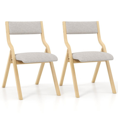 Arieli 44cm H Upholstered Folding Side Chair