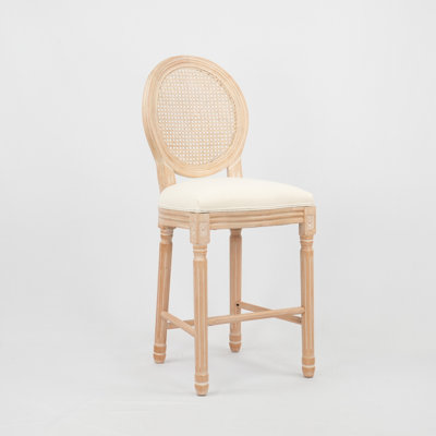 Beige Fabric Upholstered With Wooden Legs And Back For Long-term Comfort Elegant Foam Filled Seat Strong