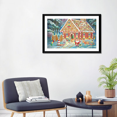 «Santa's Ginger Workshop» par Ruane Manning - reproduction d'art