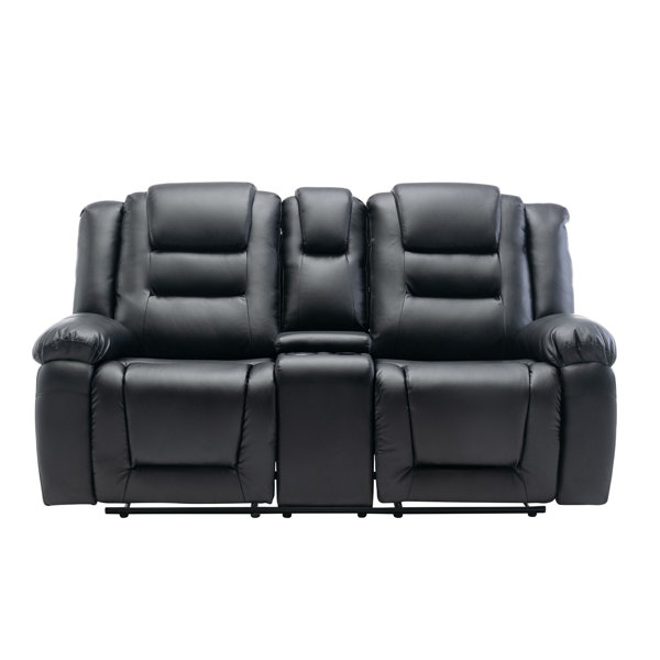 Latitude Run® 71.7'' Faux Leather Reclining Sofa | Wayfair