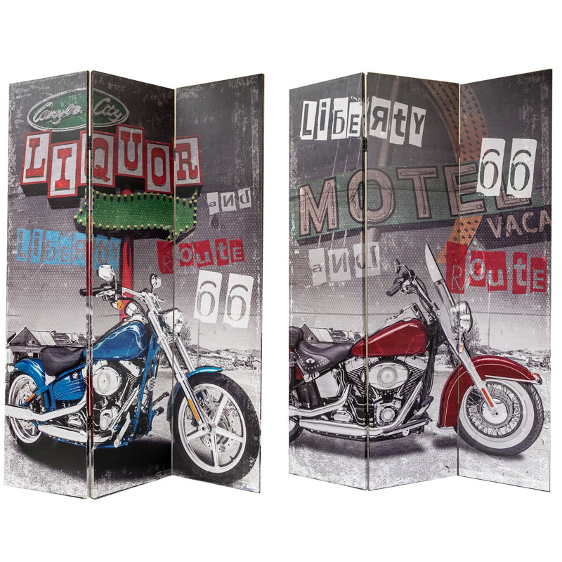 Paravent 3 panneaux pour moto