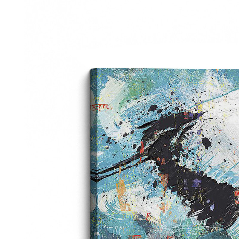 «Blue Skies Rendezvous», reproduction sur toile, Toile tendue, H 12 po x l 18 po x P 1,25 po