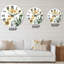 Orchidées jaunes VIntage - Horloge murale traditionnelle-60187665