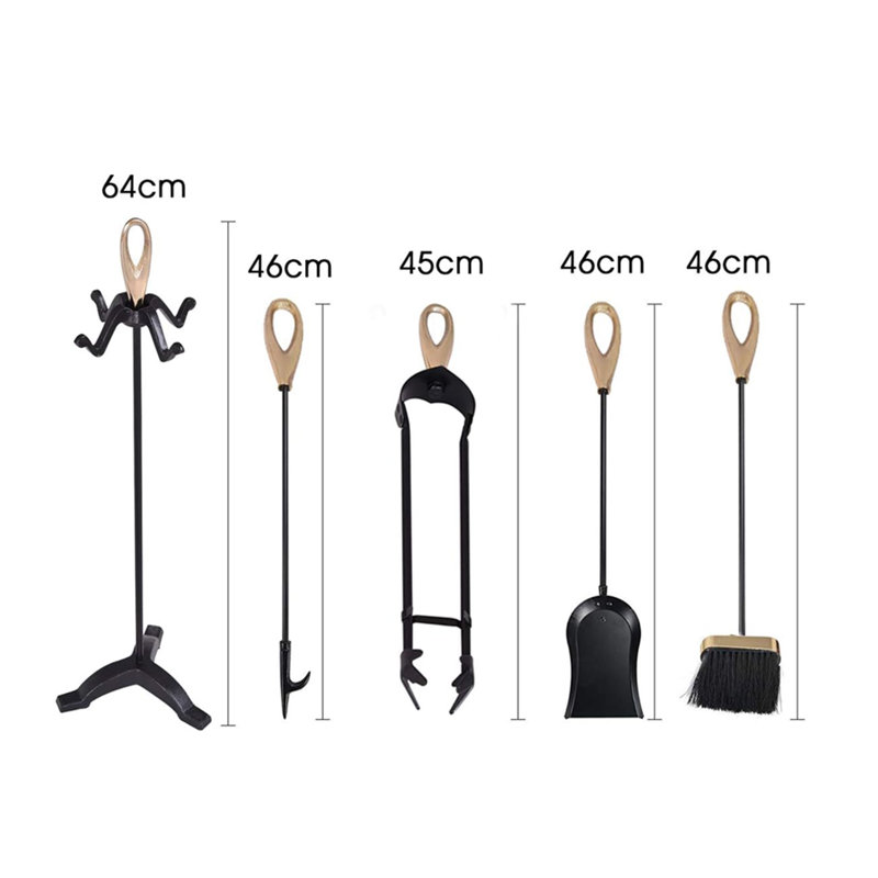 Iron Fireplace Tool Set