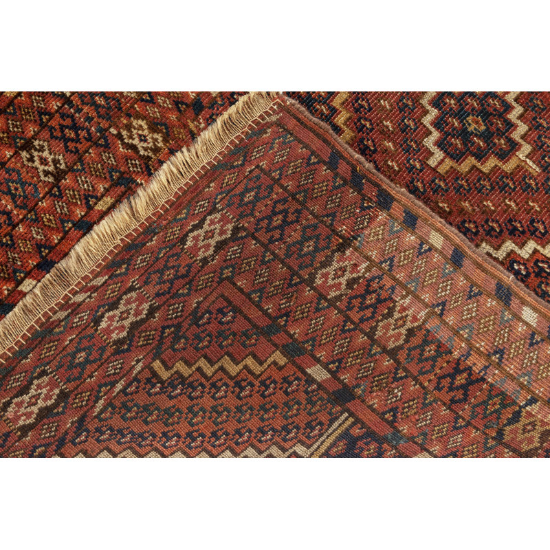 Antique One-of-a-Kind Rectangle 4'6" X 7'7" Hand Knotted Area Rug
