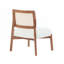 Ensemble de chaises d'appoint rembourrées en polyester avec structure en bois robuste