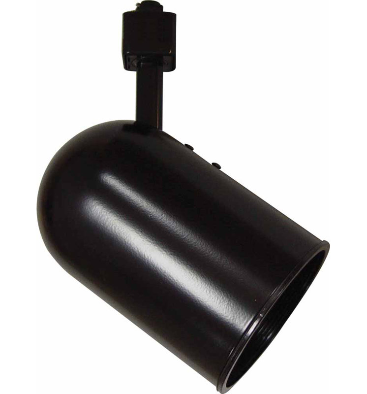 Luminaire sur rail à 1 lumière, H 4,5 po x l 9,75 po x P 9,75 po, Blanc
