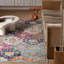 Tapis rose à motif abstrait Kymiere-1892235557
