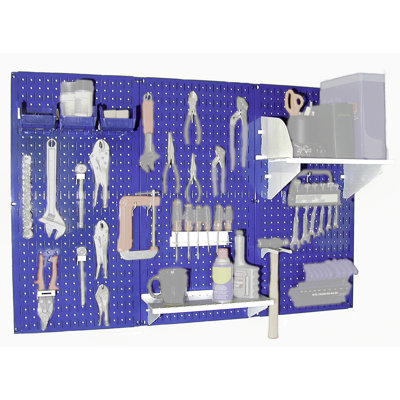 Ensemble de panneau perforé de rangement pour outils standard H 32 po x 48 po