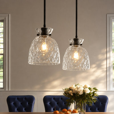 1 - Light Dimmable Dome Pendant Light