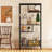 Modern Storage Shelf with 4 Compartments & Metal Legs
