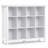 Artisan 48"H Solid Wood Transitional 12-Cube Bookcase with Fixed Shelves and Tapered Legs-903768462